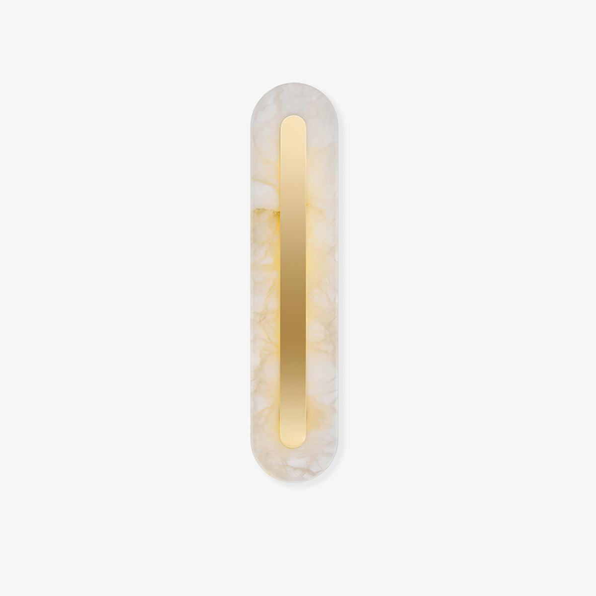 Alabaster Brass Linear Sconce