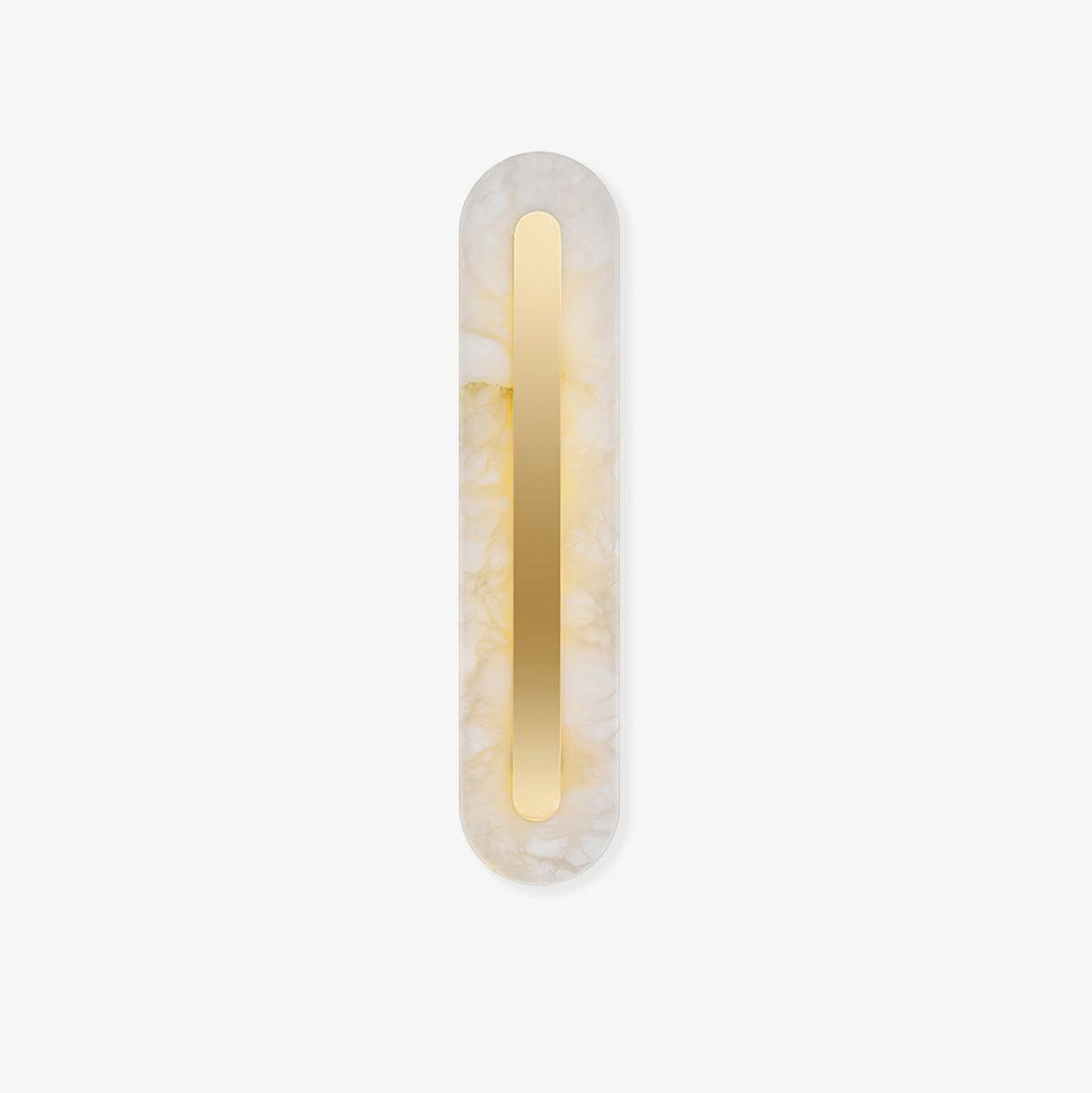 Alabaster Brass Linear Sconce