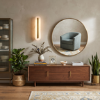 Alabaster Brass Linear Sconce