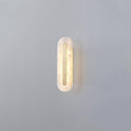 Alabaster Brass Linear Sconce