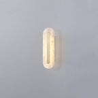 Alabaster Brass Linear Sconce