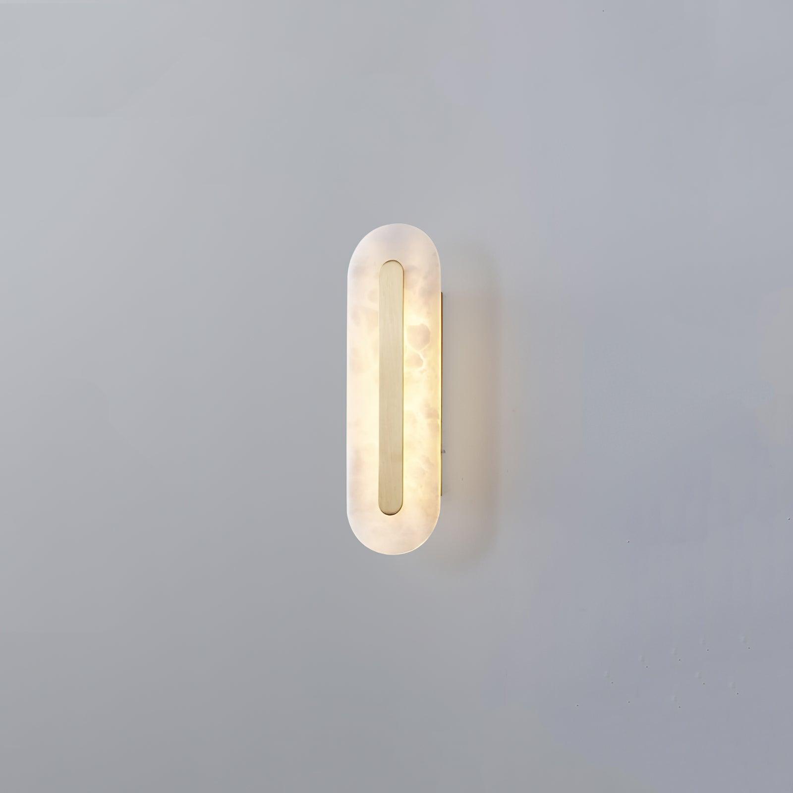Alabaster Brass Linear Sconce