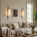 Alabaster Cylinder Tube Wall Sconce