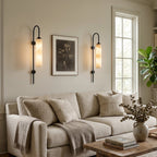 Alabaster Cylinder Tube Wall Sconce