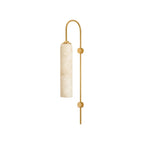 Alabaster Cylinder Tube Wall Sconce