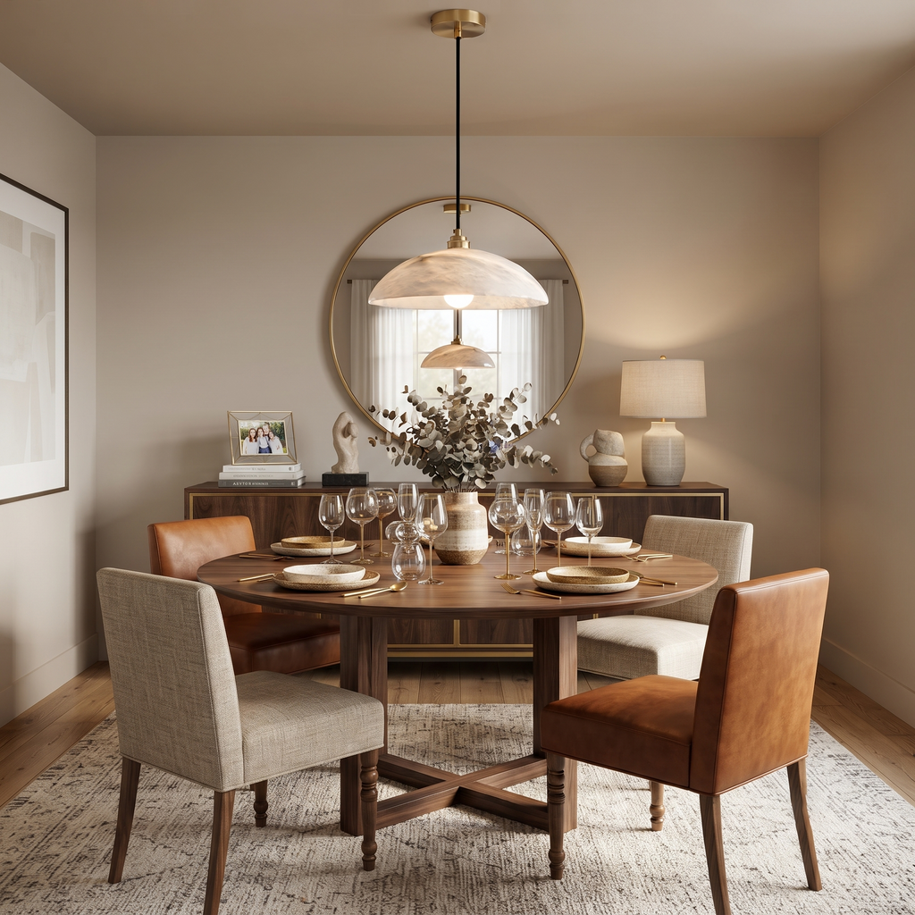 Alabaster Dome Pendant Lamp