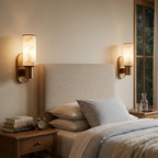 Alabaster Dualis Cylindrical Wall Sconce