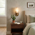 Alabaster Dualis Cylindrical Wall Sconce