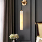Alabaster Flute Wall Lamp