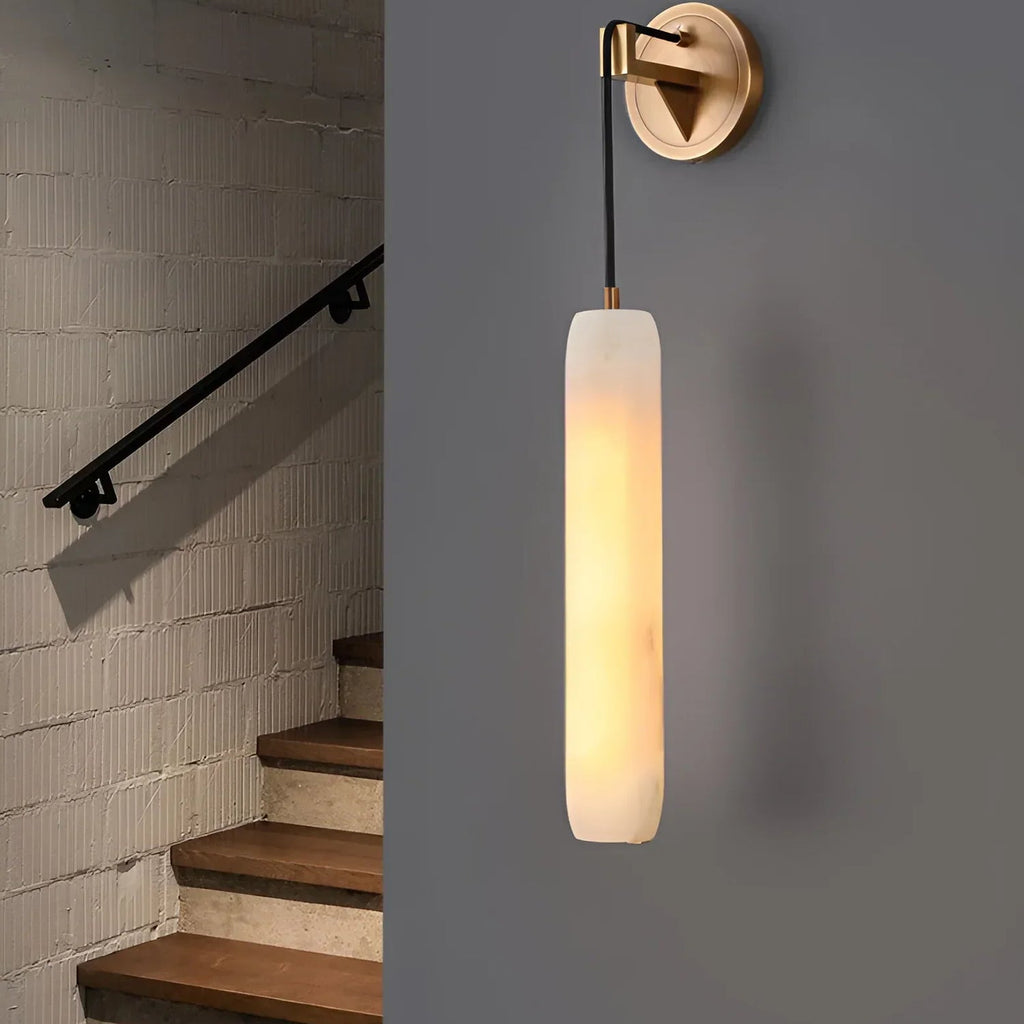 Alabaster Flute Wall Lamp