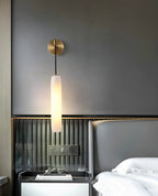 Alabaster Flute Wall Lamp
