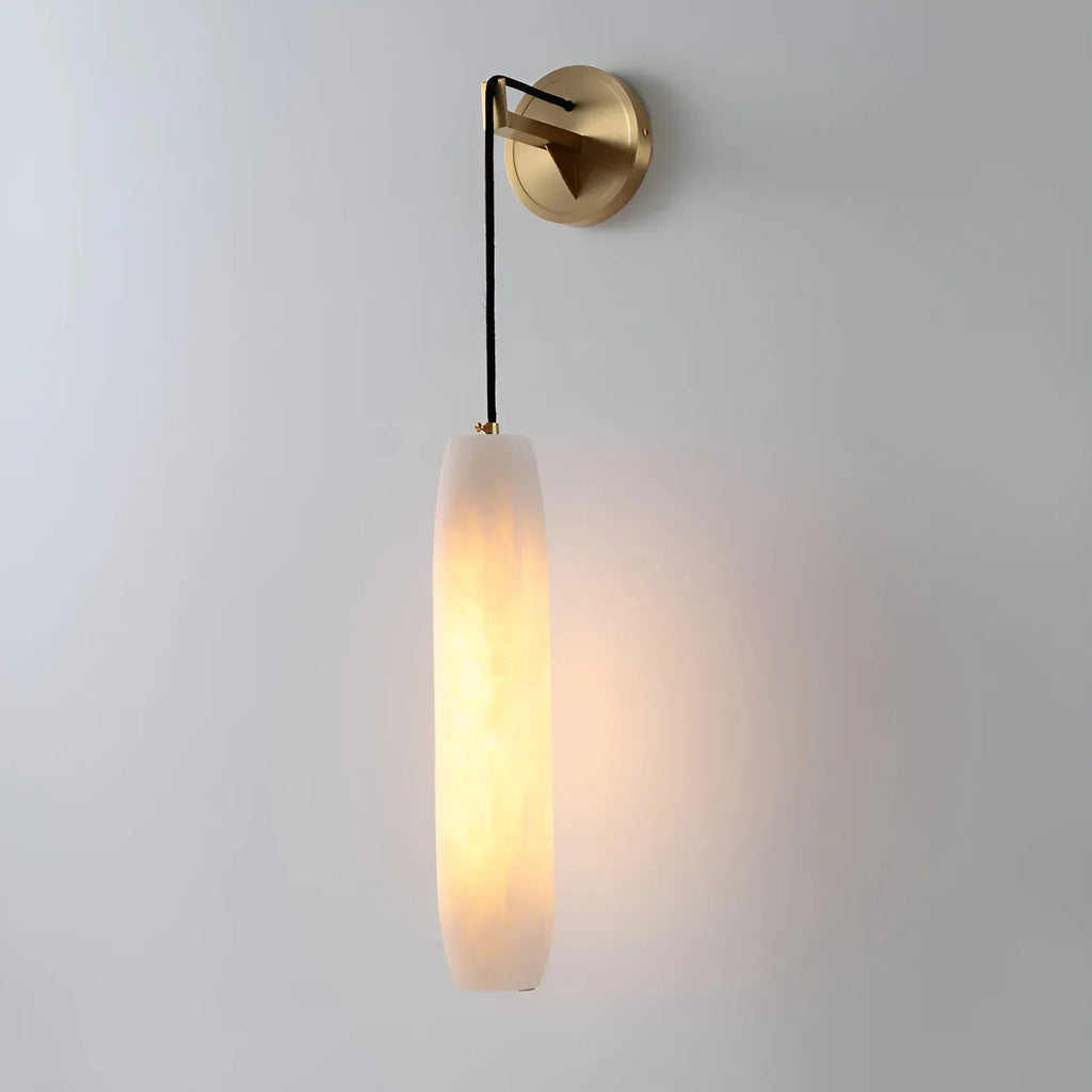 Alabaster Flute Wall Lamp