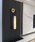Alabaster Flute Wall Lamp