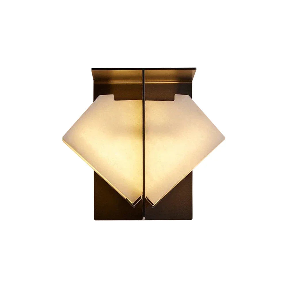 Alabaster Folded Wall Sconce