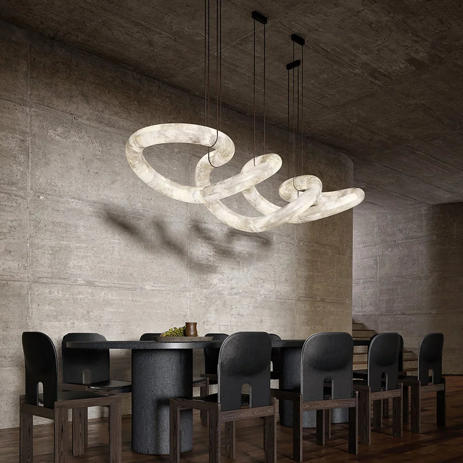 Alabaster Infinity Chandelier