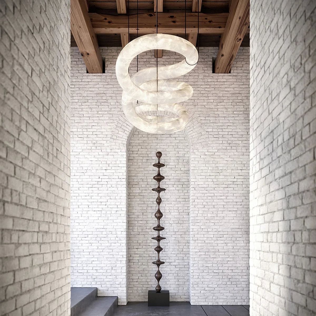 Alabaster Infinity Chandelier