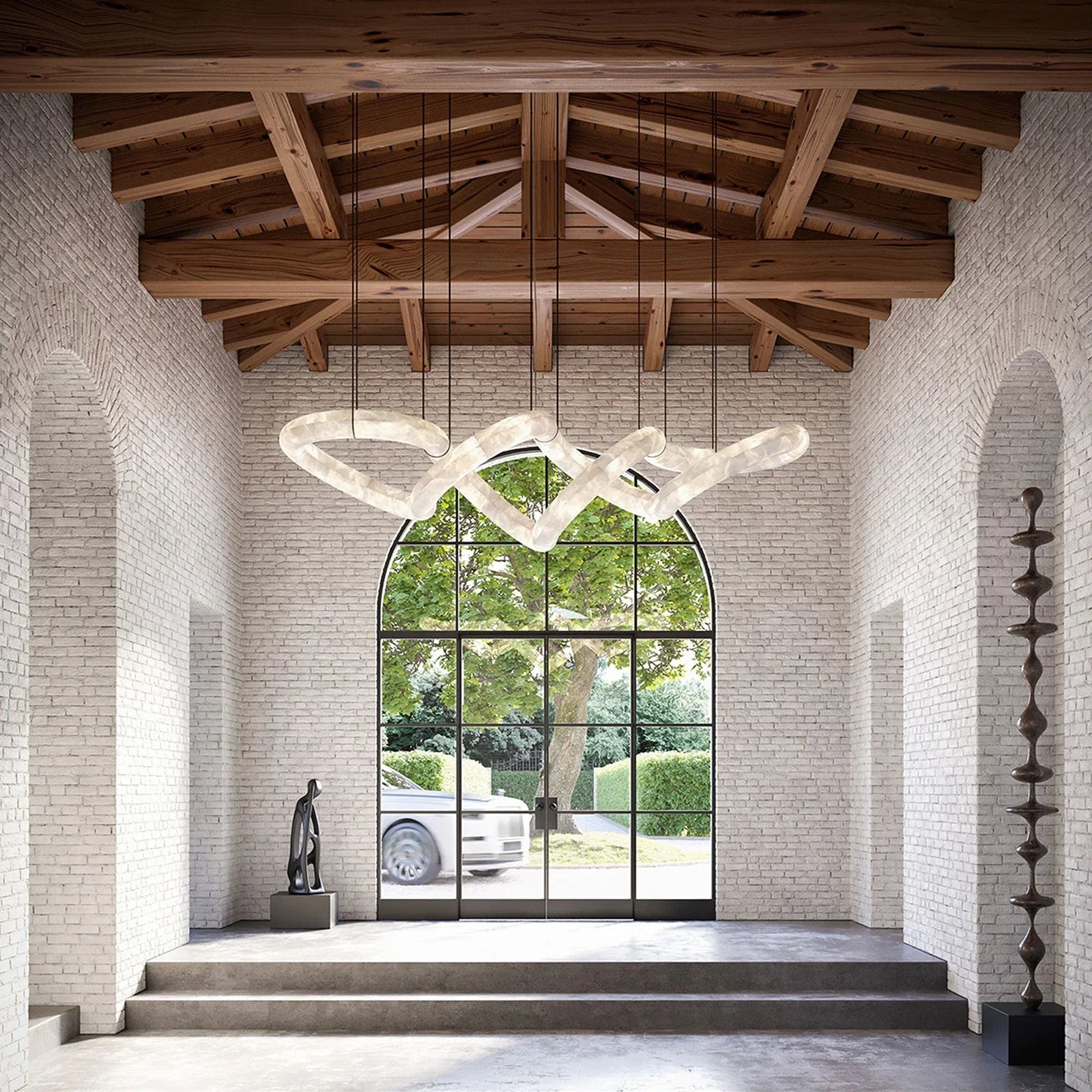 Alabaster Infinity Chandelier