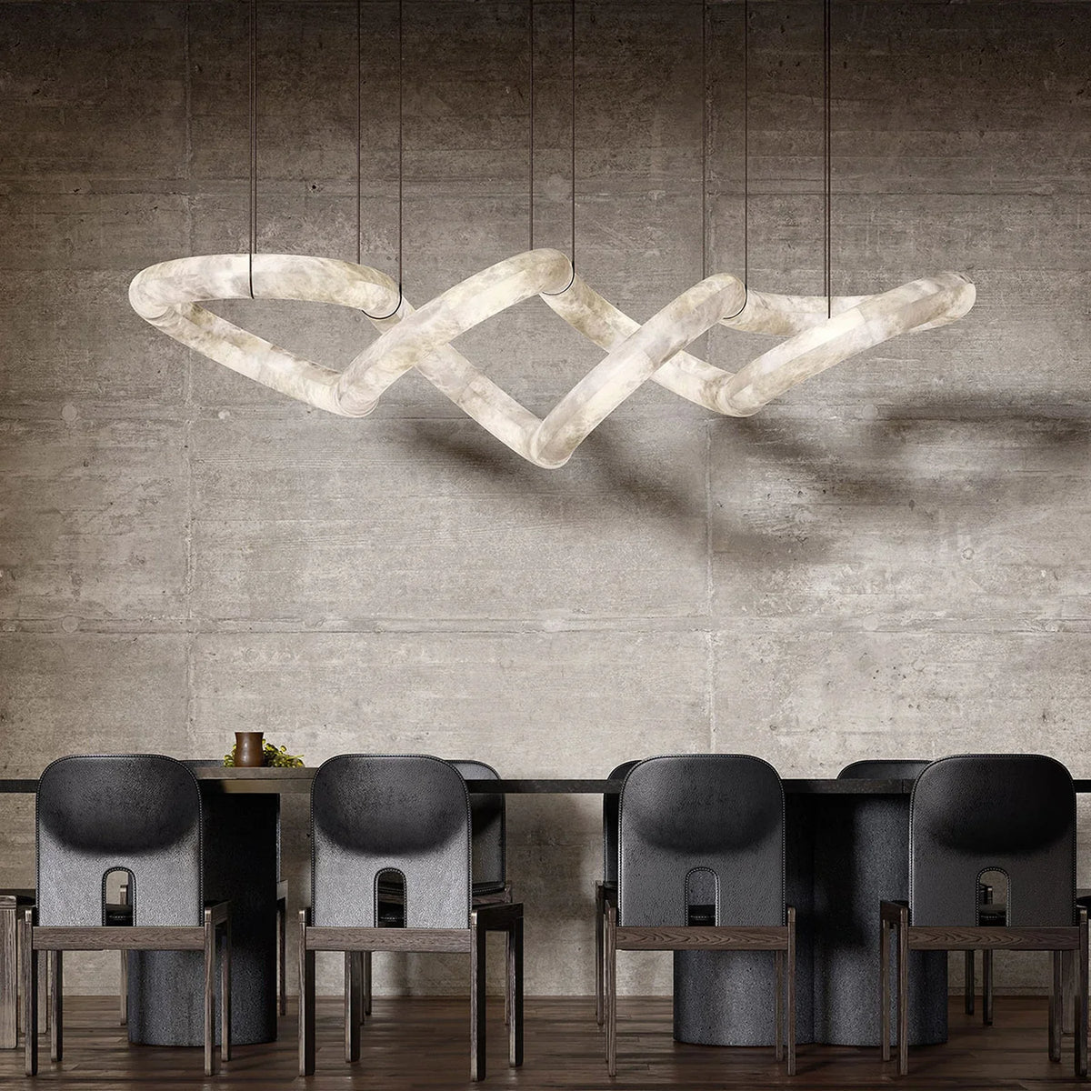 Alabaster Infinity Chandelier