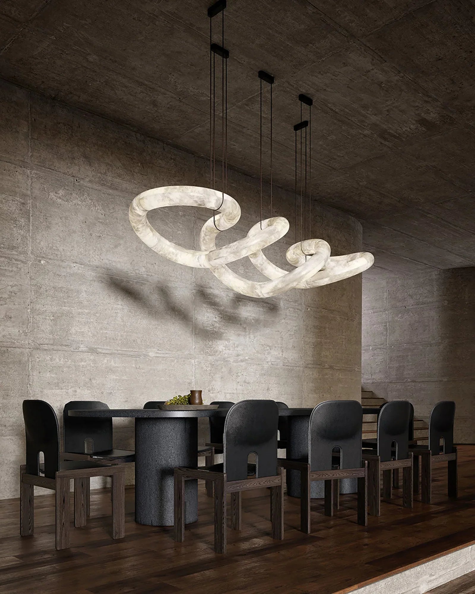 Alabaster Infinity Chandelier