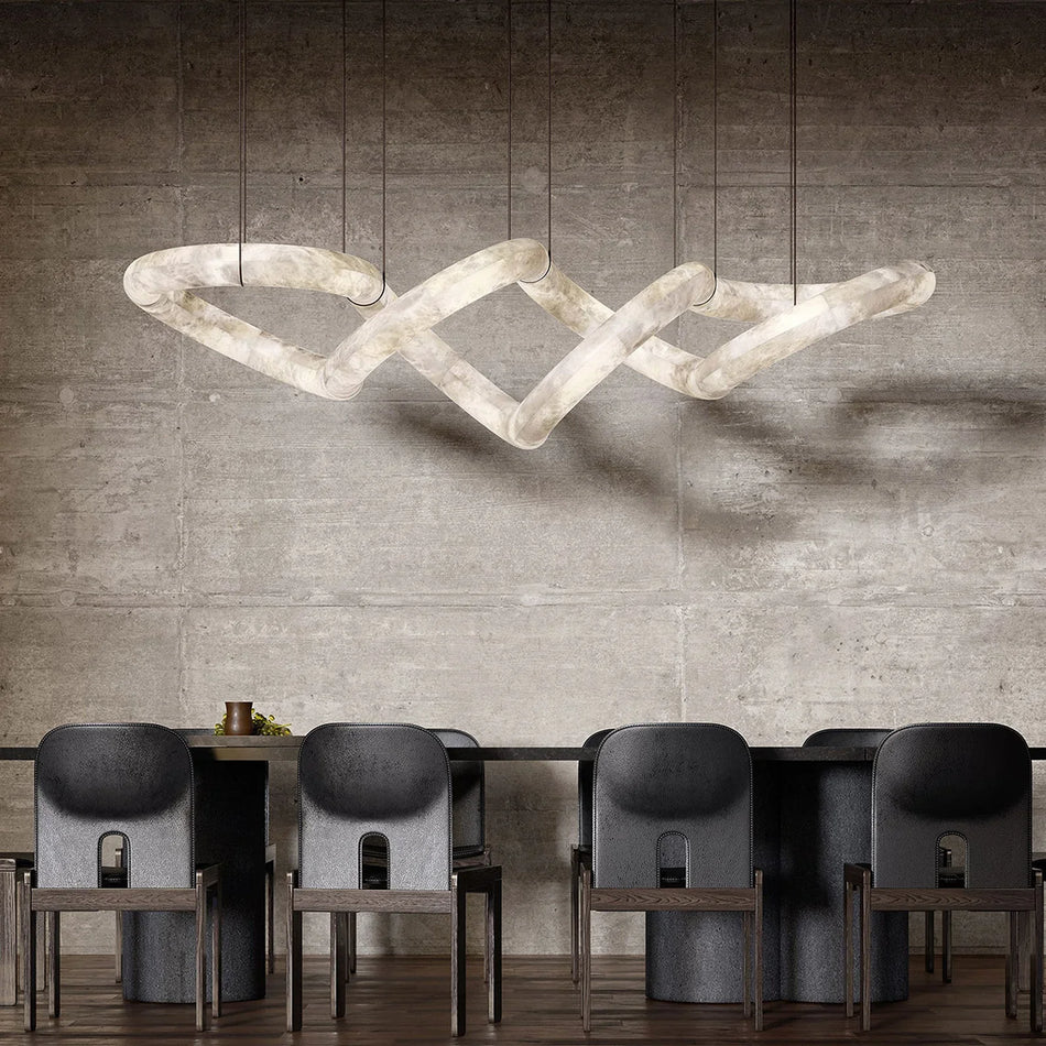 Alabaster Infinity Chandelier
