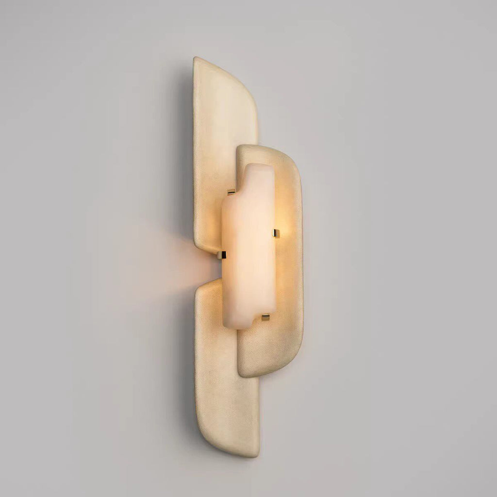 Alabaster Layered Wall Sconce