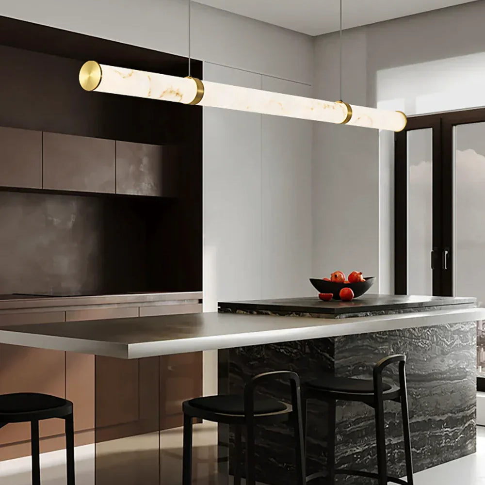 Alabaster Linear Pendant Light