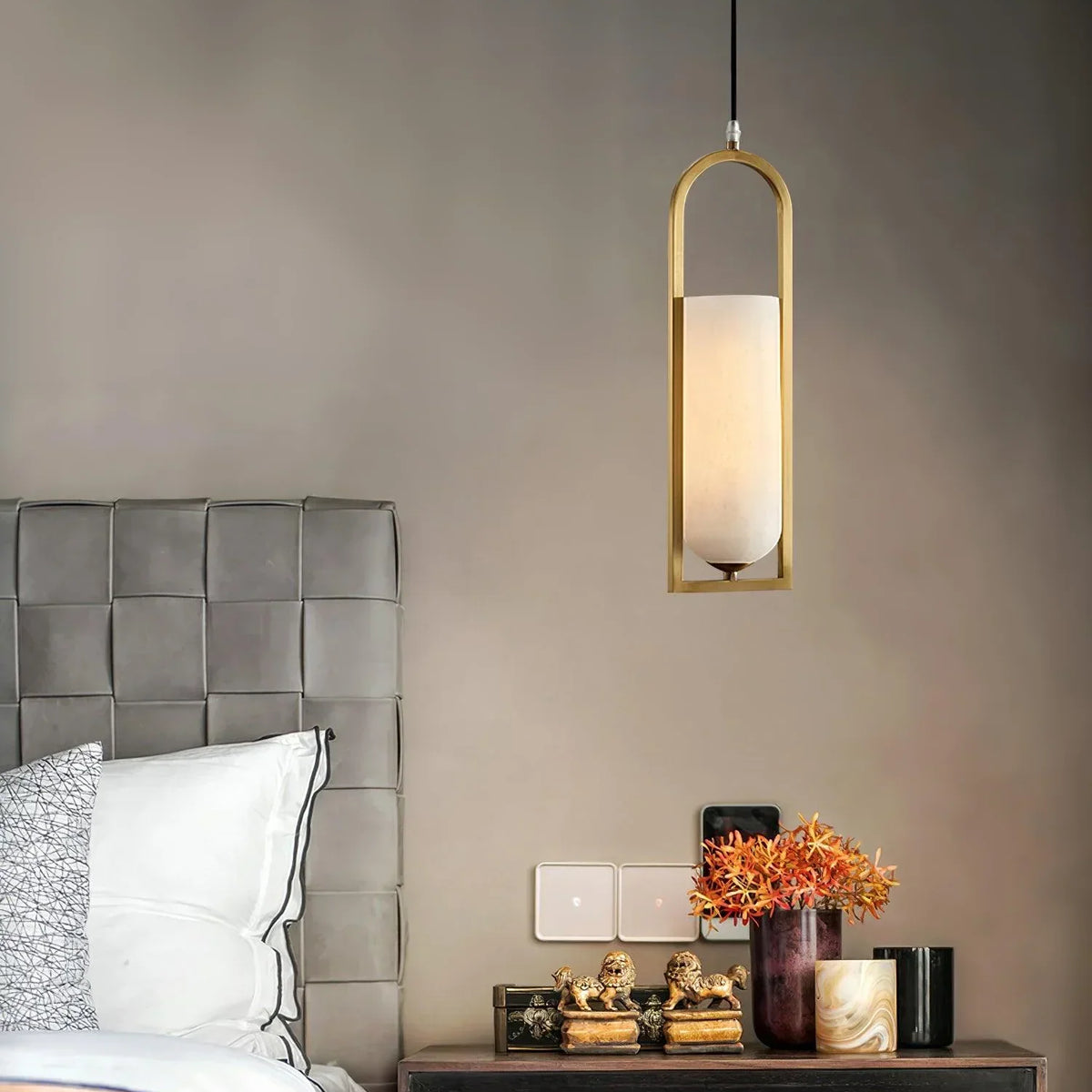 Alabaster Melange Small Pendant Light