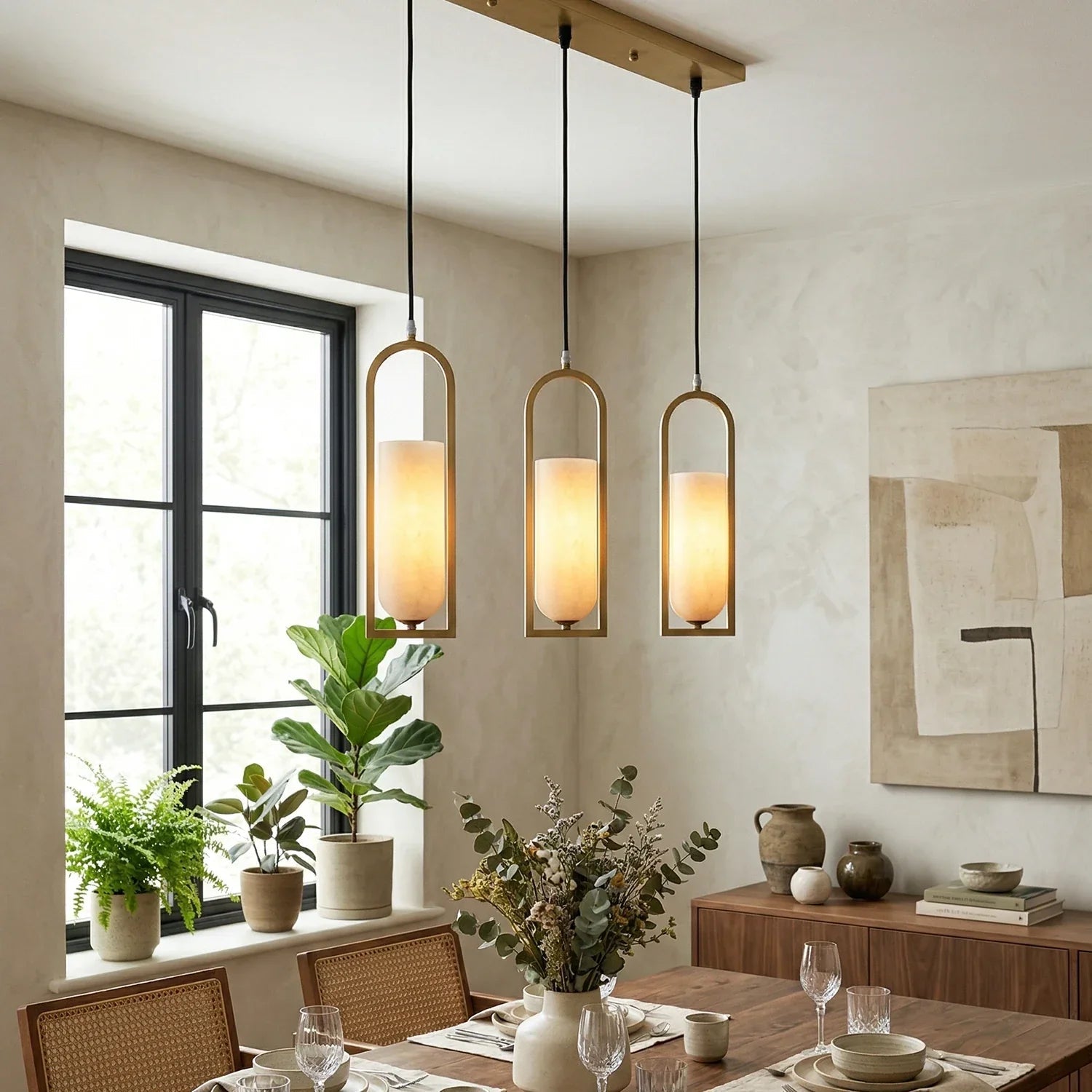 Alabaster Melange Small Pendant Light