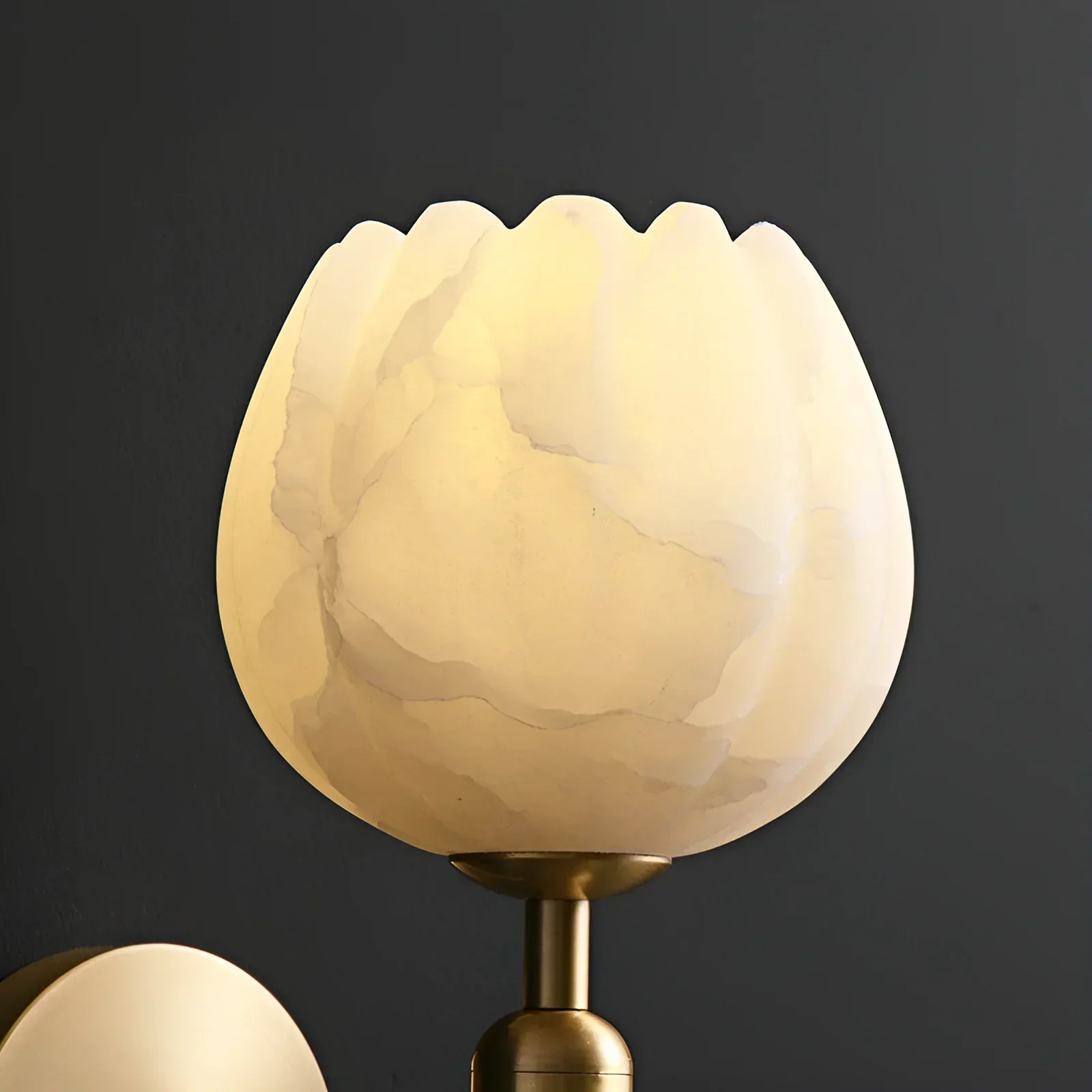 Alabaster Mian Wandleuchte
