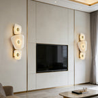 Alabaster Multi-Tier Wall Sconce