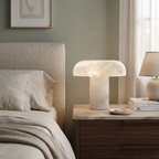 Alabaster Mushroom Table Lamp