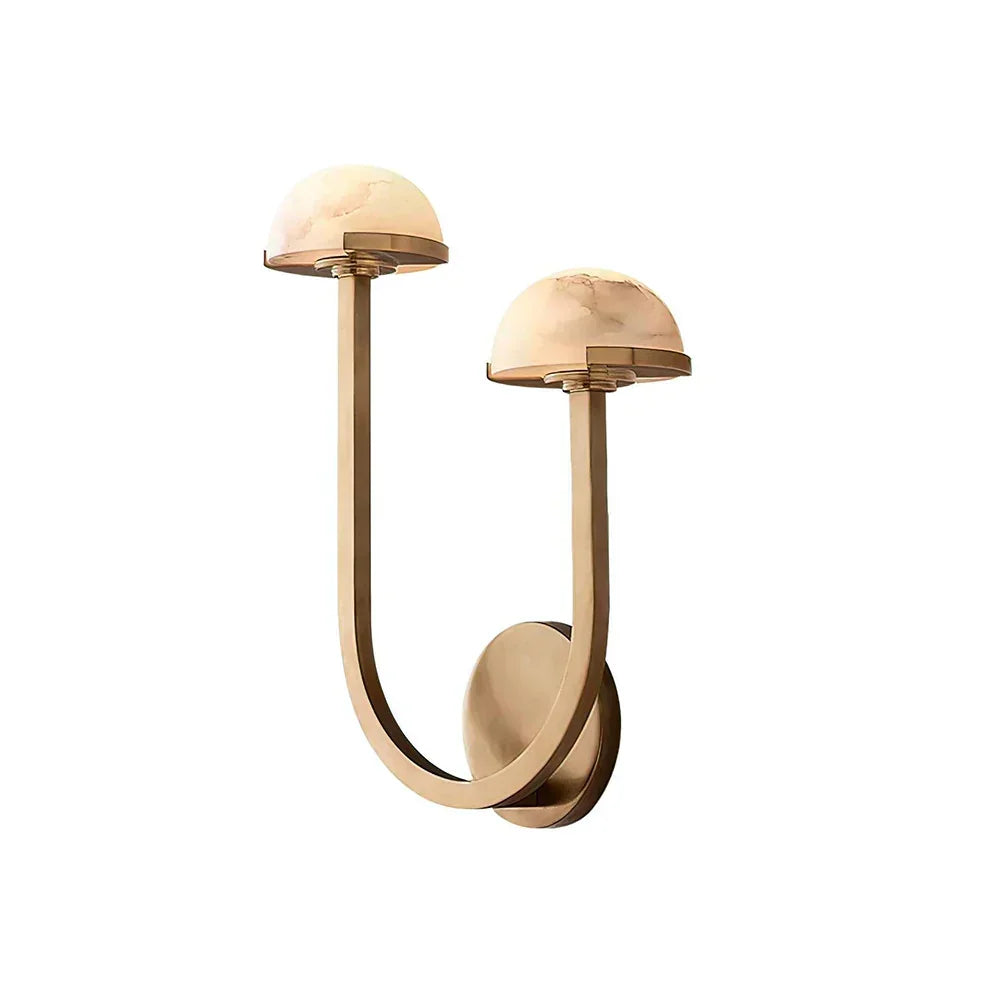 Alabaster Mushroom Wall Lamp