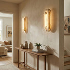 Alabaster Obvara Oval Wall Light