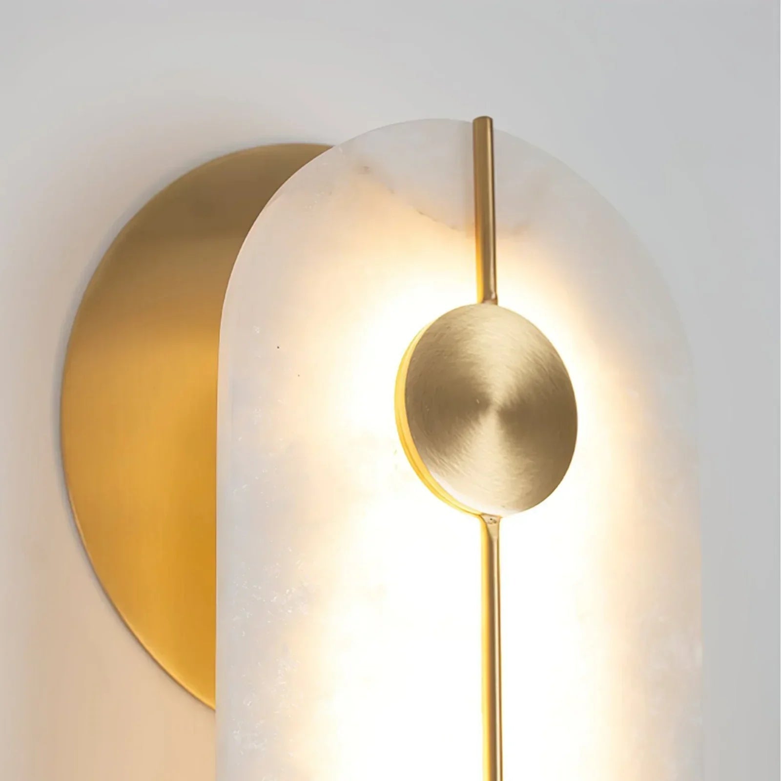 Alabaster Obvara Ovale Wandleuchte