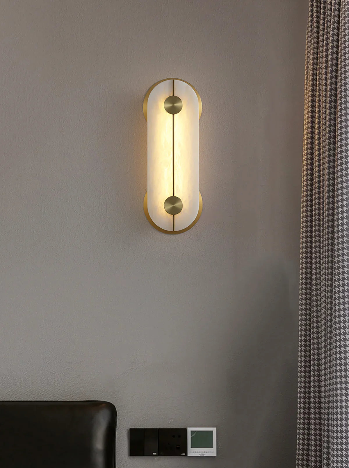 Alabaster Obvara Ovale Wandleuchte