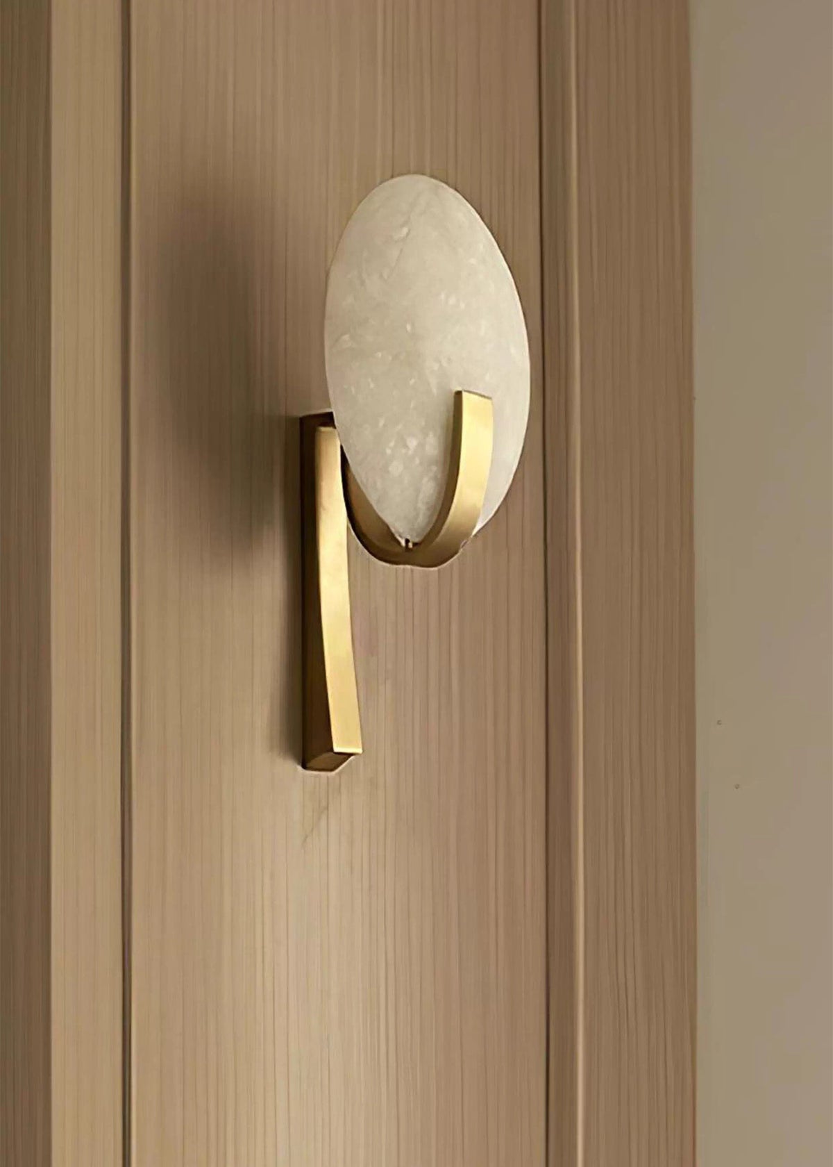 Alabaster Oval Wall Sconce