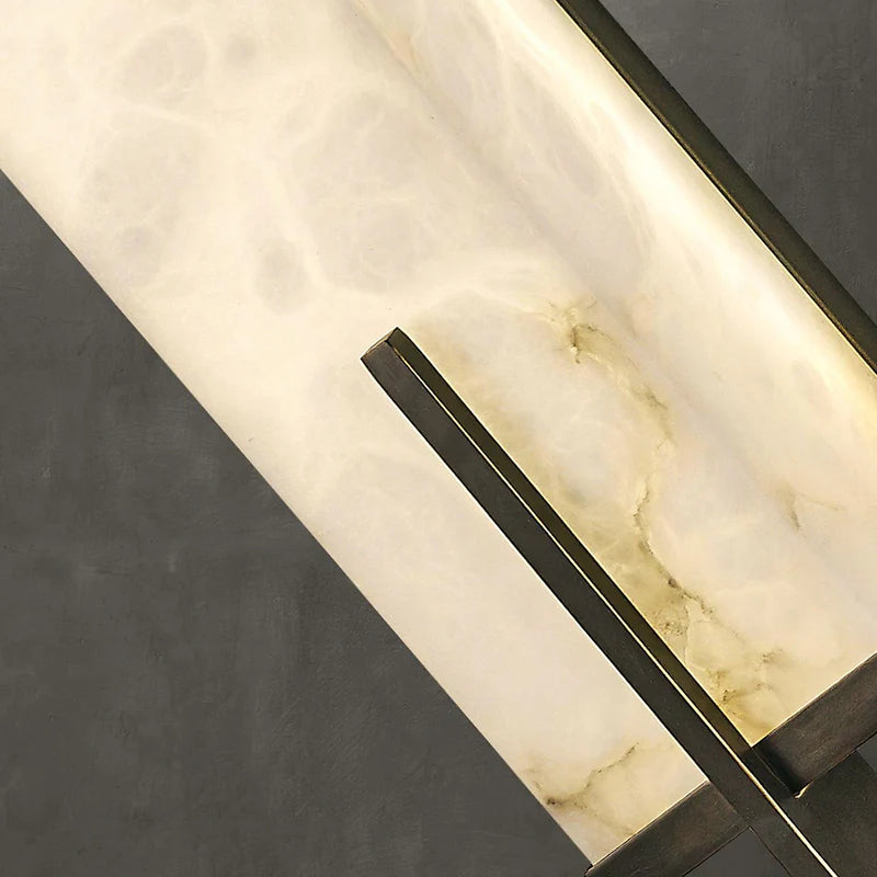 Alabaster Rectangle Calliope Wall Sconce