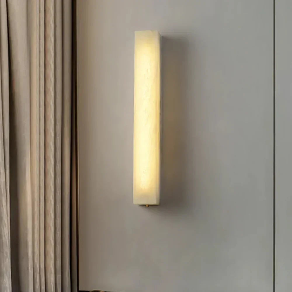 Alabaster Rectangle Wall Sconce
