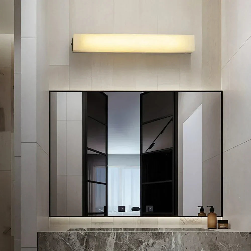 Alabaster Rectangle Wall Sconce