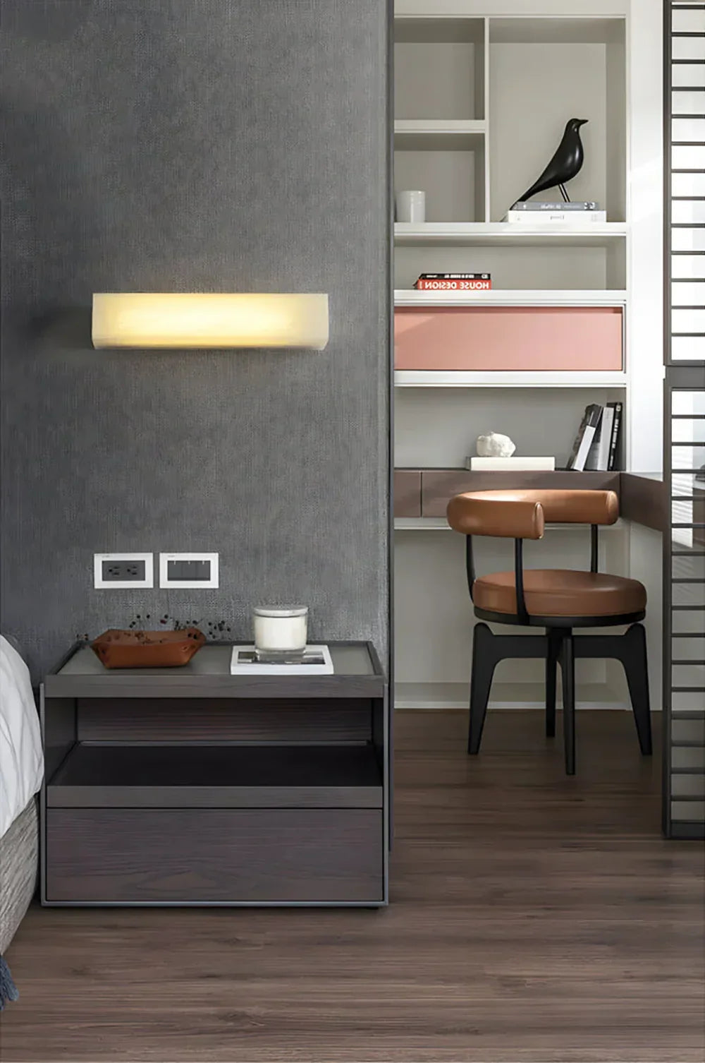 Alabaster Rectangle Wall Sconce