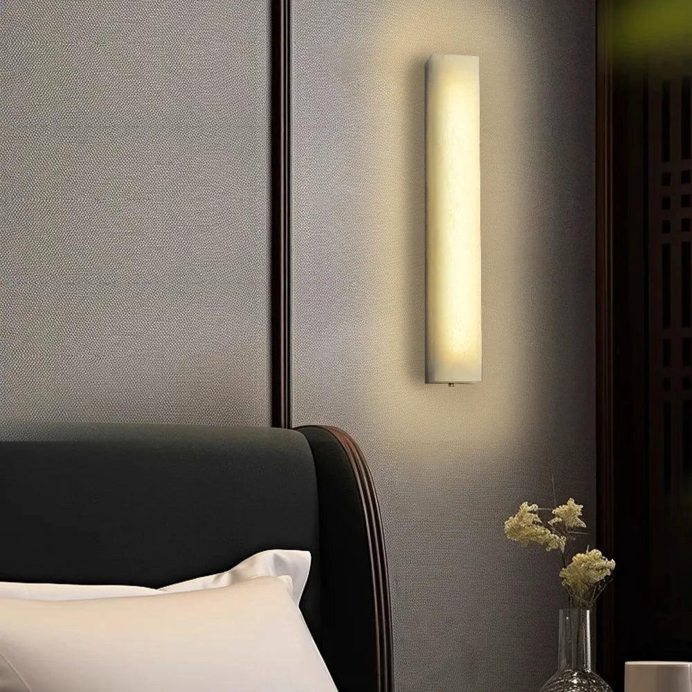 Alabaster Rectangle Wall Sconce