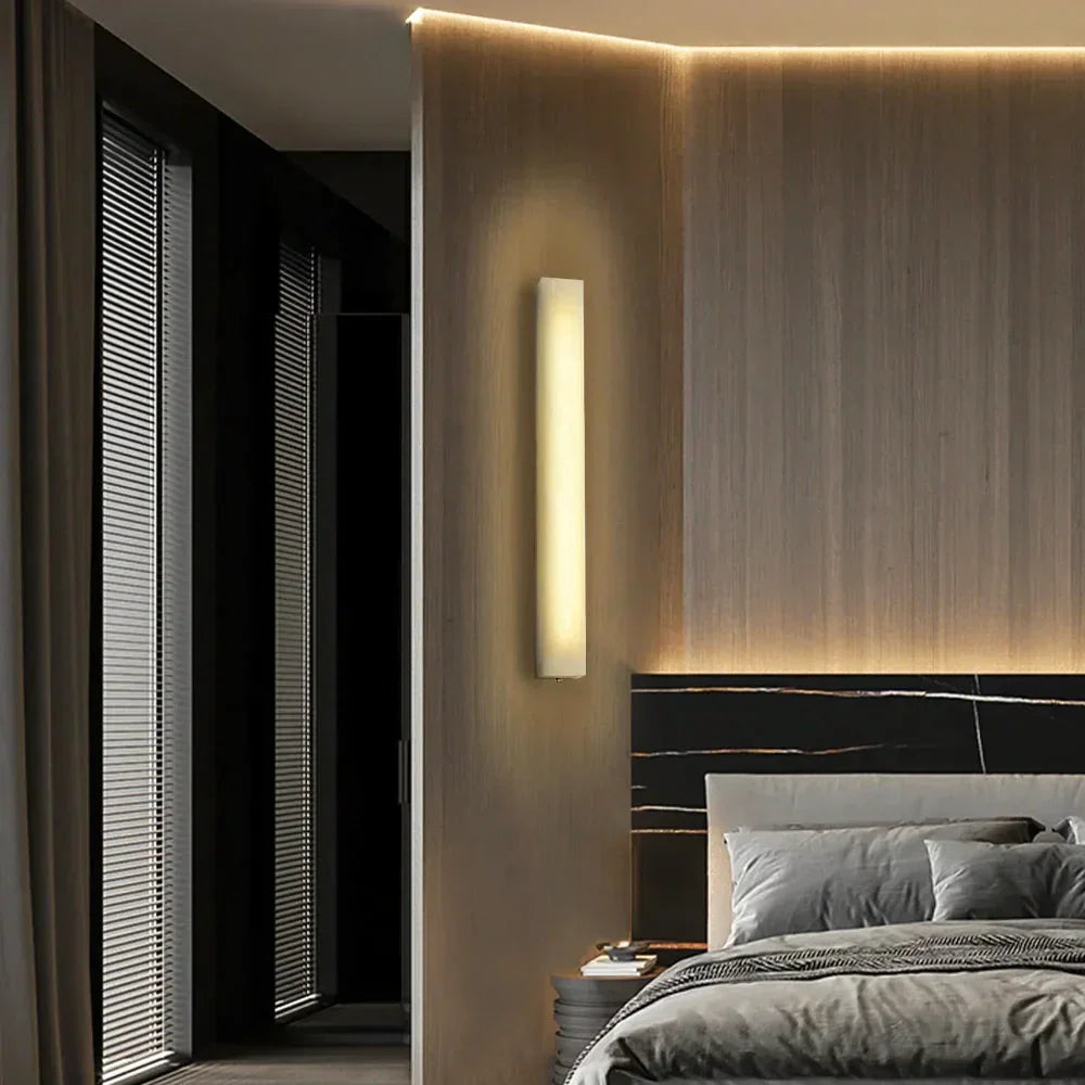 Alabaster Rectangle Wall Sconce