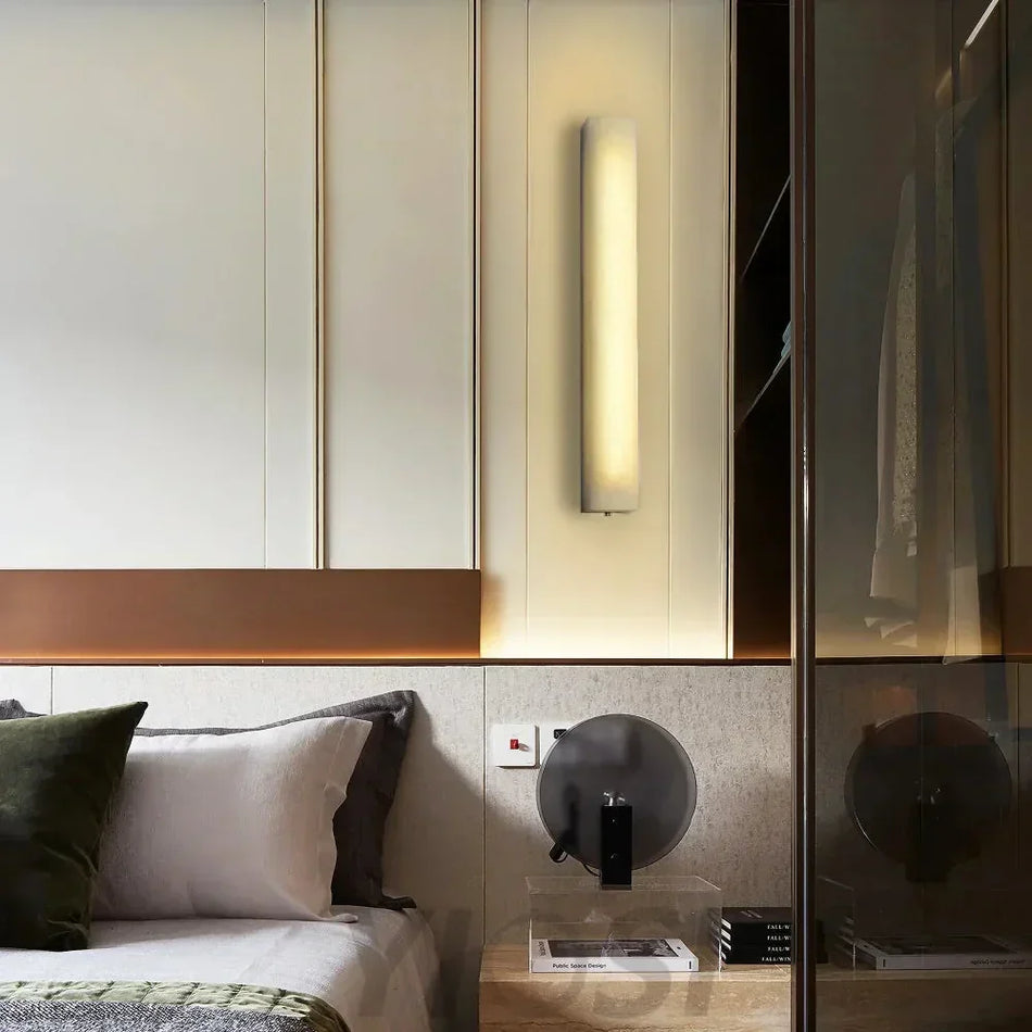 Alabaster Rectangle Wall Sconce