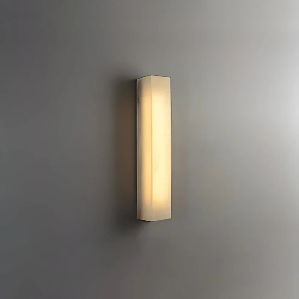 Alabaster Rectangle Wall Sconce