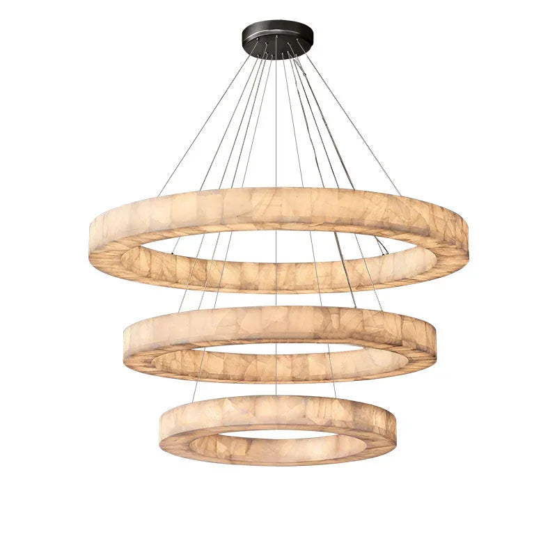 Alabaster Rivage Round Chandelier