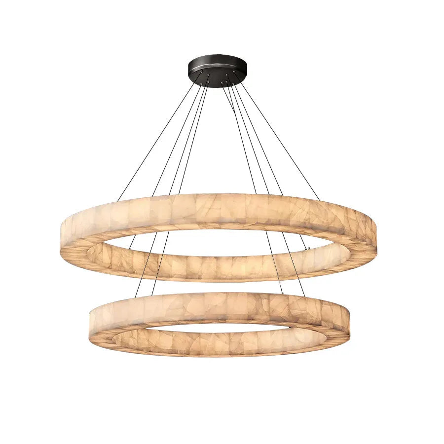 Alabaster Rivage Round Chandelier