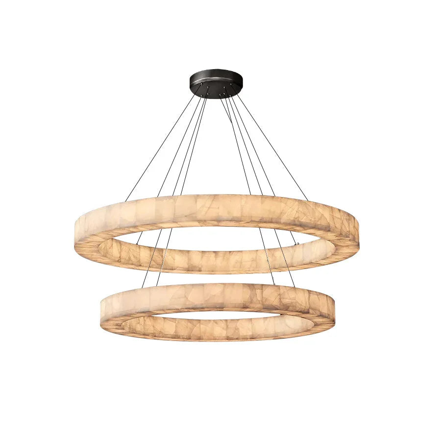 Alabaster Rivage Round Chandelier