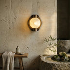 Alabaster Spherical Wall Lamp