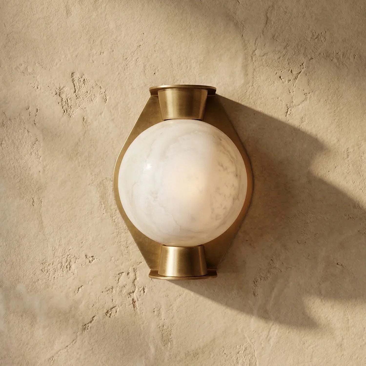 Alabaster Spherical Wall Lamp