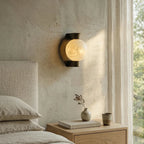 Alabaster Spherical Wall Lamp